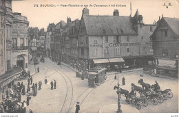 18 - BOURGES - SAN34278 - Place Planchat Et Rue Du Commerce à Vol D'oiseaux - Bourges