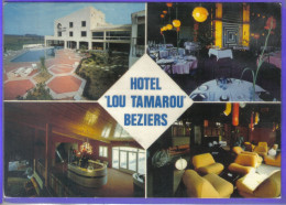 Carte Postale 34. Béziers  Hôtel Lou Tamarou   Très Beau Plan - Beziers