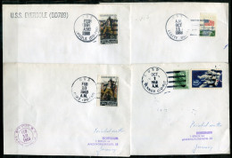 USA Schiffspost, Navire, Paquebot, Ship Letter, USS Fiske, Eversole, Benner, Beatty - Marcofilie