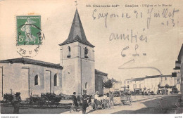 17 - SAUJON - SAN31686 - L'Eglise Et Le Marché - Saujon