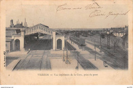 18 - VIERZON - SAN32228 - Vue Intérieure De La Gare, Prise Du Pont - Vierzon