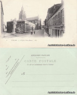 CPA Calais Straßenpartie An Der Kirche (L'Eglise Notre Dame) 1912  - Calais