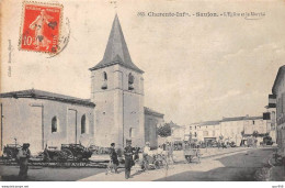 17.AM16904.Saujon.L'église Et Le Marché - Saujon