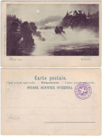 Ansichtskarte Neuhausen Am Rheinfall Rheinfall - Bei Mondschein 1903 - Sonstige & Ohne Zuordnung
