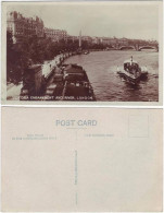 Postcard London Victoria Embankment And River  - Other & Unclassified