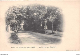 14. N° 101037 .villiers Sur Mer .la Route Du Chateau - Villers Sur Mer