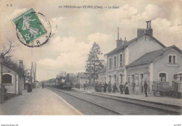 18 . N° 54666.MEHUN SUR YERE.La Gare.Train - Mehun-sur-Yèvre