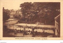 14 . N° 103310 .luc Sur Mer .pas Courante .le Grand Hotel .le Jardin Et Le Tennis . - Luc Sur Mer