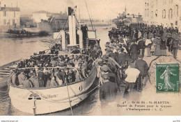 17. N°105785 .ile De Re .st Martin .bagne . Prison .depart De Forcats Pour La Guyane .l Embarquement . - Ile De Ré