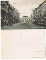 Hannover Straßenpartie Bahnhofstraße In Hannover Mit Blick Auf Den Bahnhof 1914 - Hannover