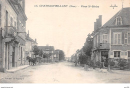 18 .n°  106979 . Chateaumeillant .cafe Cheret .attelage .place St Blaise . - Châteaumeillant