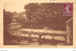 14 . N°105739 .luc Sur Mer .grand Hotel  .le Jardin Et Le Tennis . - Luc Sur Mer