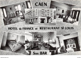 14 .n° 204202.caen.hotel De France.restaurant Saint Louis.bar.multivues. Cpsm - 15 X 10.5 Cm - Caen