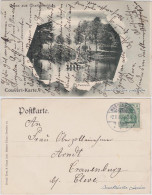 Ansichtskarte Charlottenburg-Berlin Parkteich (Couvert-Karte) 1910  - Charlottenburg