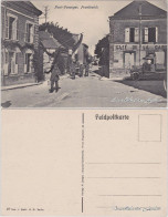 CPA Pontfaverger-Moronvilliers Straße Und Cafe Mit Soldaten 1917  - Autres & Non Classés