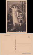 Ansichtskarte  Künstlerkarte Engel Mit Kind An Der Hand 1930 - Zonder Classificatie
