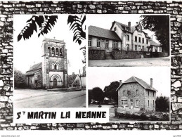 19.AM10589.Saint Martin La Meanne.L'Eglise, La Mairie, La Poste.Edit Moulin.2.5.7.CPSM 15x10 Cm - Sonstige & Ohne Zuordnung