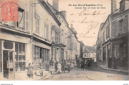 18 - N°74125 - LES AIX-D'ANGILLON - Grande Rue Et Route De Rians - Les Aix-d'Angillon