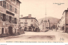 15 - N°74048 - MASSIAC - L'Hôtel Monier Et Les Cinq Avenues - Cure D'Air - Route De St-Flour - Otros & Sin Clasificación