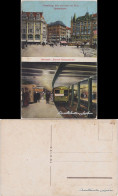 Altstadt-Hamburg Rathausmarkt Und U-Bahn Haltestelle Bahnhof Rathausmarkt 1916 - Other & Unclassified