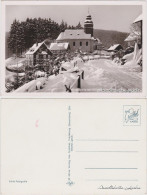 Ansichtskarte Nordenau-Schmallenberg Straßenpartie Im Winter 1955  - Lindau A. Bodensee