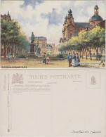 Ansichtskarte Mannheim Schiller-Platz Künstlerkarte 1918 - Mannheim