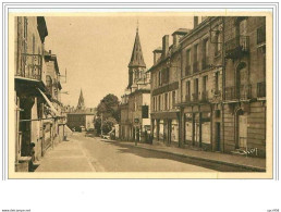 19.BRIVE.AVENUE DE LA GARE ET CLOCHER DE L'EGLISE ST SERNIN - Brive La Gaillarde