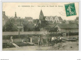 18.VIERZON.VUE PRISE DU CANAL DU BERRY - Vierzon