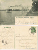 Postcard Swinemünde Świnoujście Hafenpartie Mit Dampfern 1905  - Pommern