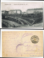 Ansichtskarte Zwickau Kaserne, Soldaten, Straße Und Straßenbahn 1917  - Zwickau