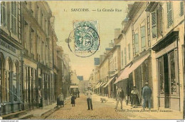 18.SAINCOINS.LA GRANDE RUE.BOULANGERIE.CP TOILEE.PLIE - Sancoins