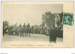 18.BOURGES.n°13.FUNERAILLES DES VICTIMES DE L'EXPLOSION DU 2 NOVEMBRE 1907.UN CHAR - Bourges