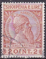 AL02 – ALBANIA – 1913 – SKANDERBEG – SG # 27 USED 3 € - Albanien