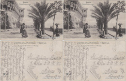 Cartoline Genua Genova (Zena) Promenade Am Meer 1914  - Other & Unclassified