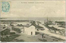 17.ILE D&acute OLERON.ST TROJAN.LA GARE ET LE PORT.TRAIN - Ile D'Oléron