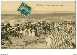 17.CHATELAILLON.n°56.CONCOURS DE FORTS SUR LA PLAGE.PLIE. - Châtelaillon-Plage