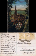 Ansichtskarte Freiburg Im Breisgau Panorama Mit Kirche 1921 - Freiburg I. Br.
