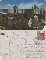 Ansichtskarte Wien Volksgarten Mit Museen 1917  - Sonstige & Ohne Zuordnung