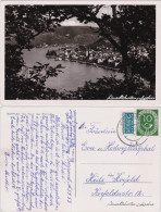 Ansichtskarte Boppard Panorama Blick Durch Die Bäume 1953 - Boppard