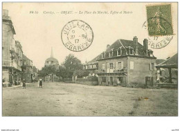 19.OBJAT.n°5672.LA PLACE DU MARCHE,EGLISE ET MAIRIE - Other & Unclassified