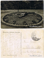 Postcard Komotau Chomutov Stadtpark Mit Blumenuhr 1922  - Tchéquie