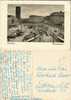 Ansichtskarte Düsseldorf Hauptbahnhof, Straßenbahn 1953 - Düsseldorf
