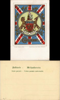 Ansichtskarte  Heraldikkarte Spes Bona - Capland 1913 Goldrand - Unclassified