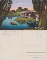 Ansichtskarte Gießen Lahnpartie Mit Brücke 1916  - Giessen