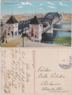 Ansichtskarte Duisburg Ruhrbrücke 1911  - Duisburg