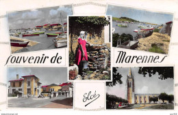 17. San67965. Marennes. Le Port De La Cayenne. Les Huitres. Poste. église. N°. Edition Chatagneau. Cpsm 9X14 - Marennes