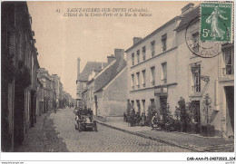 CAR-AAAP1-14-0063 - SAINT-PIERRE-SUR-DIVES - L'hôtel De La Croix-verte Et La Rue De Falaise - Dives