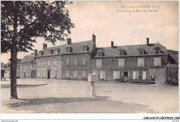 CAR-AACP1-18-0054 - SAULZAIS-LE-POTIER - Un Coté De La Place Du Marché - Hotel Du Commerce - Other & Unclassified