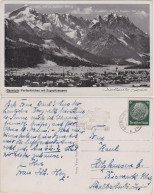 Ansichtskarte Garmisch-Partenkirchen Panorama Mit Zugspitzmassiv 1944 - Garmisch-Partenkirchen