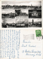 Hamburg Mehrbild-AK Ua. Dampfer MS Italia, Hafen, Elbe-Tunnel Uvm. 1957 - Otros & Sin Clasificación